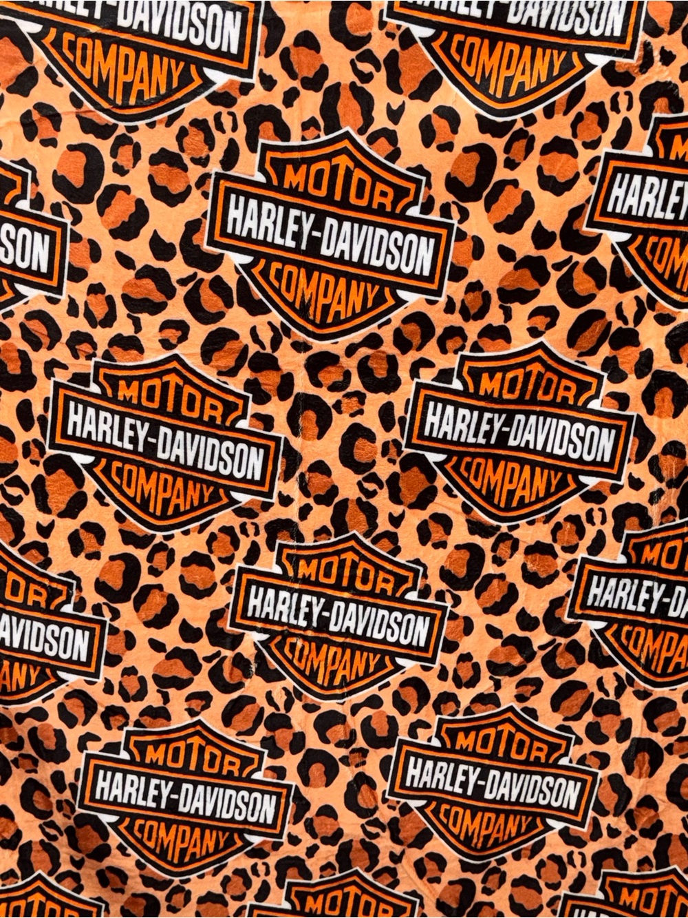 Harley Davidson 50x60 Minky Plush Blanket - Picture 2 of 2